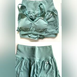 Gymshark S/M Vital Seamless 2.0 2-in-1 Shorts & V Neck Sports bra set